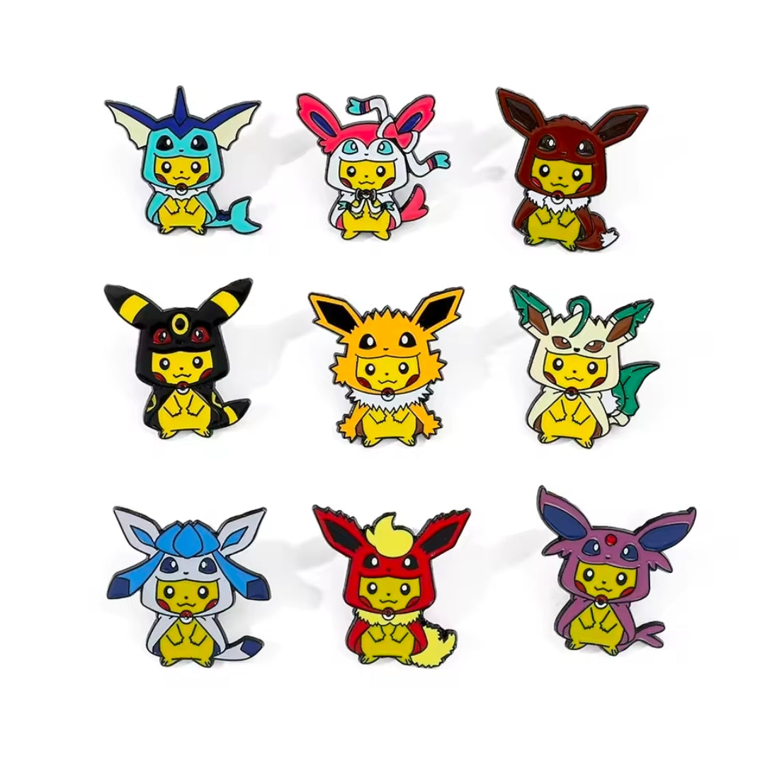 Pikachu Poncho Pins