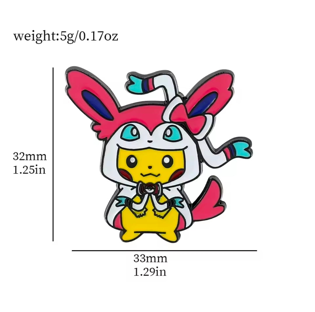 Pikachu Poncho Pins