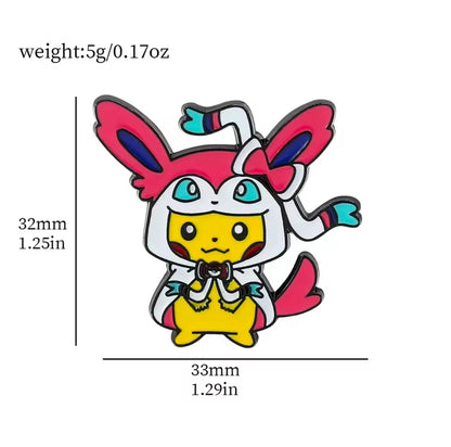 Pikachu Poncho Pins