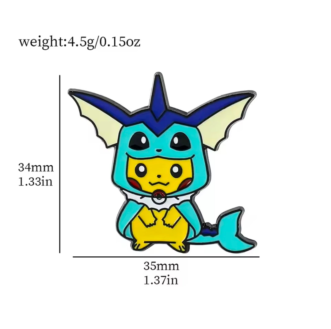 Pikachu Poncho Pins