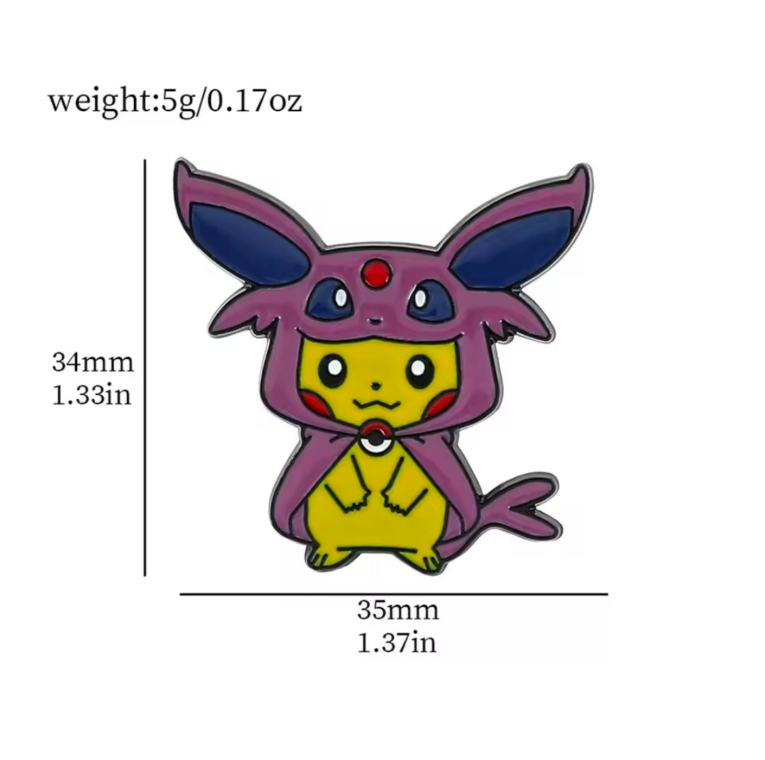 Pikachu Poncho Pins