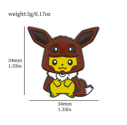 Pikachu Poncho Pins