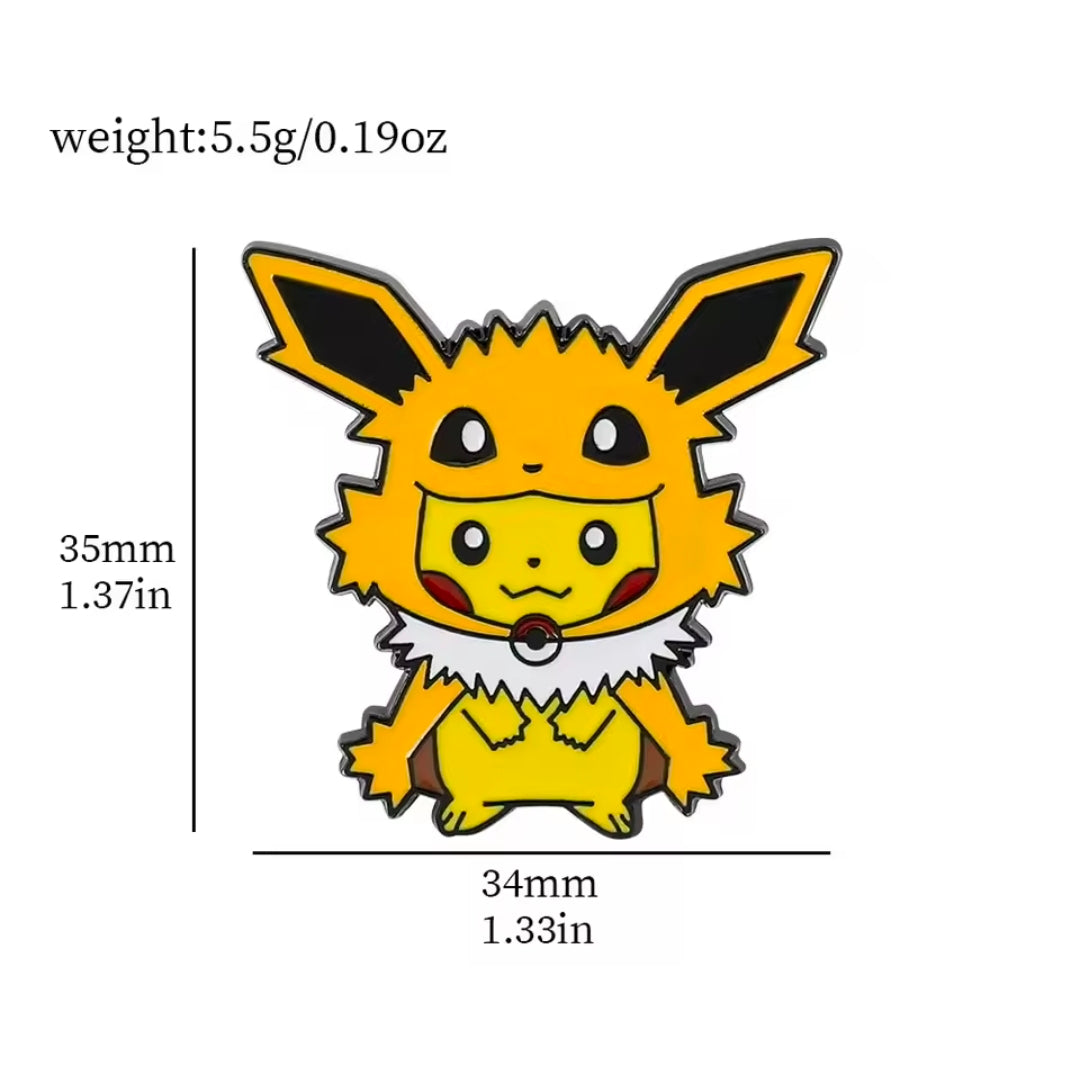 Pikachu Poncho Pins