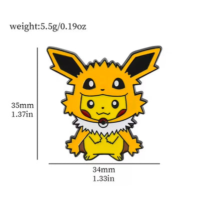 Pikachu Poncho Pins