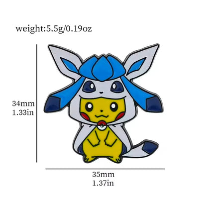Pikachu Poncho Pins