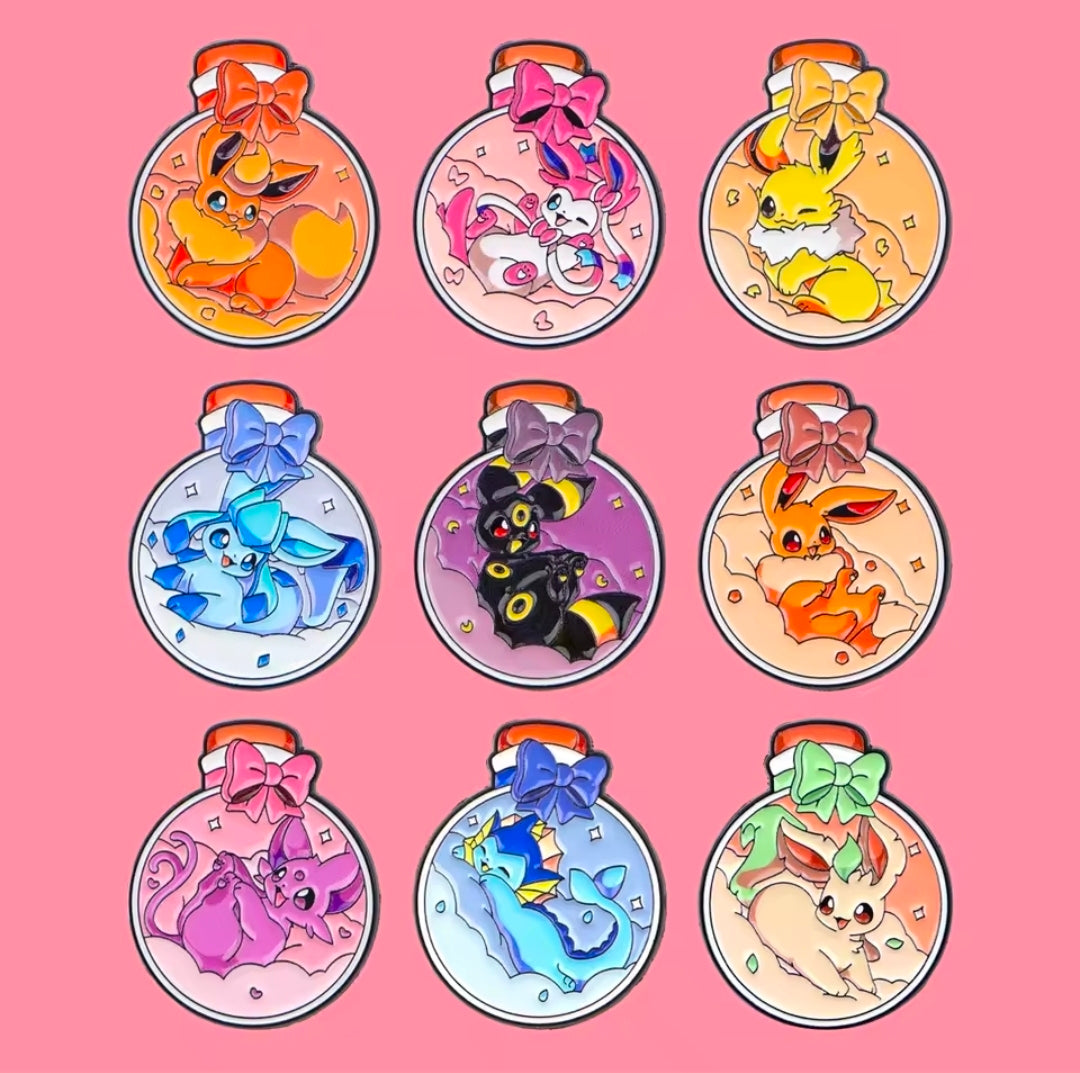 Pokémon Eeveelution Ornament Pins