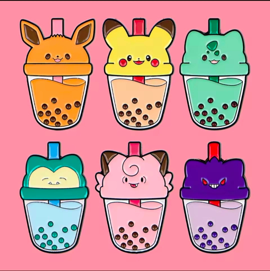 Pokémon Boba Pins