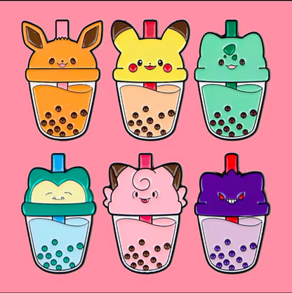 Pokémon Boba Pins