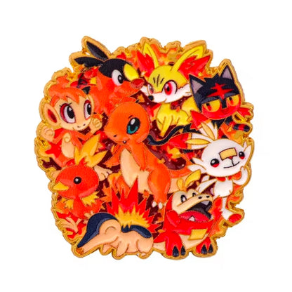 Pokémon Type (wreath) Pins