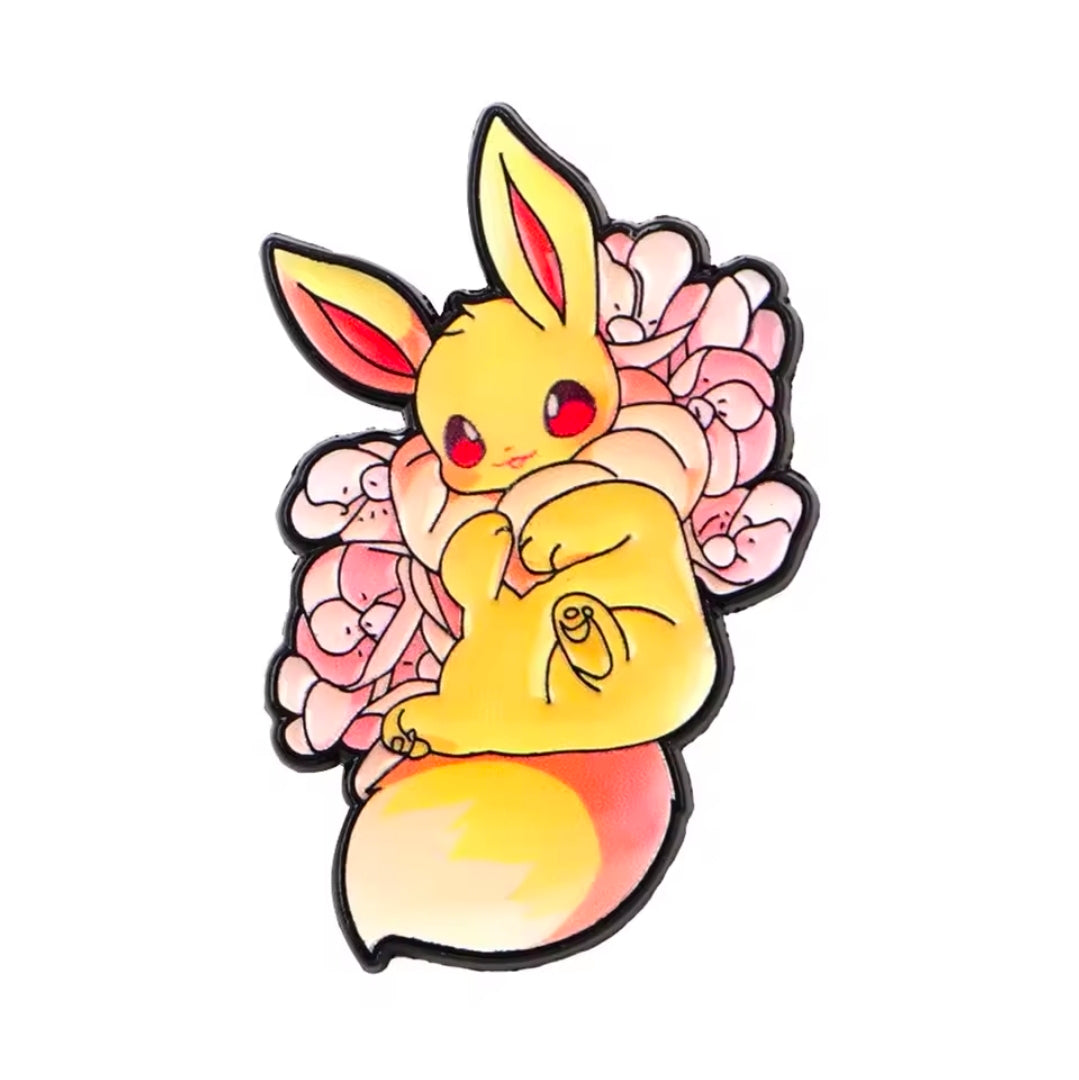 Eeveelution Flower Pins
