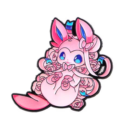 Eeveelution Flower Pins