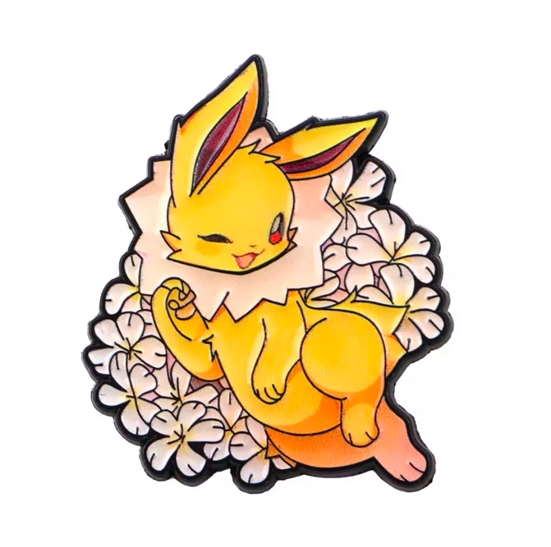 Eeveelution Flower Pins