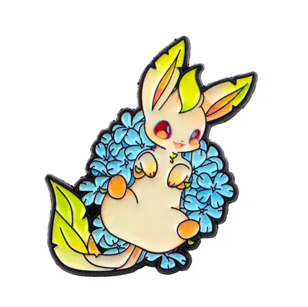 Eeveelution Flower Pins