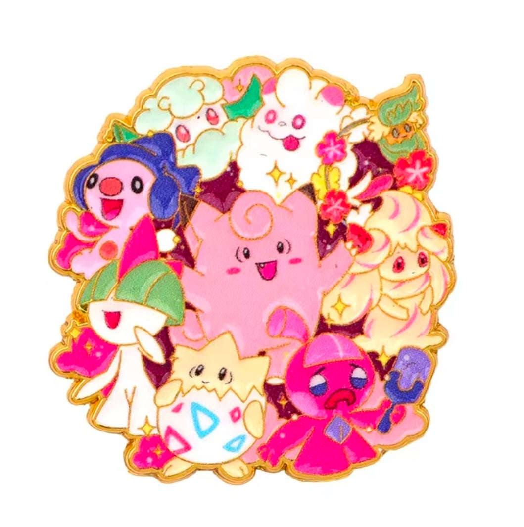 Pokémon Type (wreath) Pins